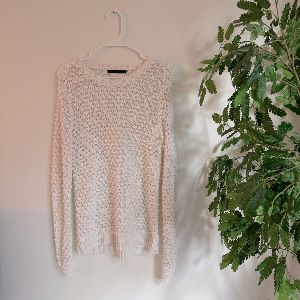 Jenni Kayne Cream Crew Neck Sweater